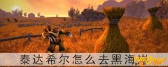 魔兽世界怀旧服泰达希尔怎么去黑海岸-泰达希尔去黑海岸方法