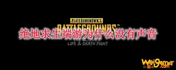 绝地求生端游为什么没有声音