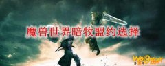 魔兽世界暗牧盟约选择