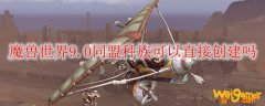 魔兽世界9.0同盟种族可以直接创建吗
