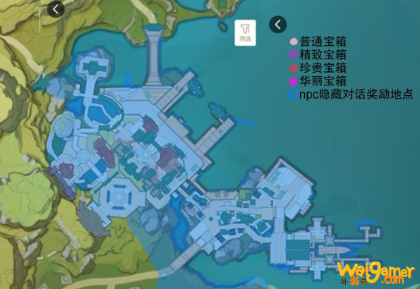 原神璃月城内宝箱有哪些