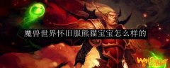 魔兽世界怀旧服熊猫宝宝怎么样的