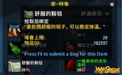 《魔兽世界》舒服的鞍毯介绍