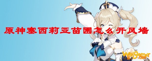 原神塞西莉亚苗圃怎么开风墙