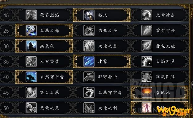 《魔兽世界》9.0前夕增强萨天赋选择