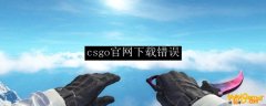 csgo官网下载错误