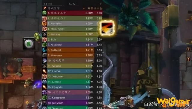 《魔兽世界》9.0单体DPS排行榜