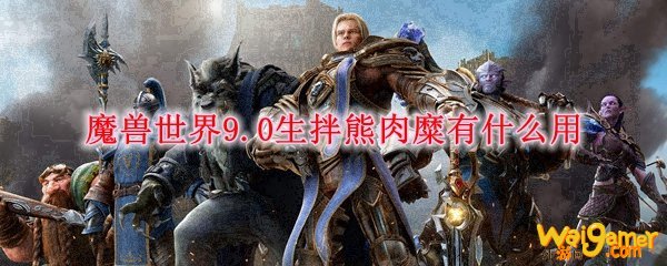 魔兽世界9.0生拌熊肉糜有什么用
