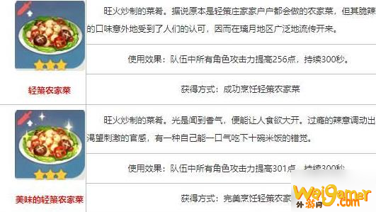 原神轻策农家菜食谱配方 轻策农家菜怎么获得？