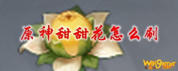原神甜甜花怎么刷