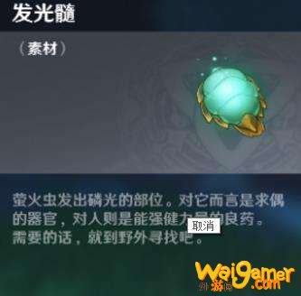原神发光髓有什么用