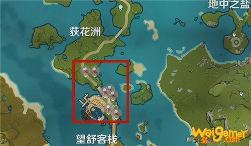 原神霓裳花分布图
