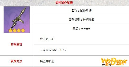 原神试作星镰适合谁