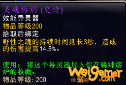 魔兽世界9.0兽王猎选什么导灵器