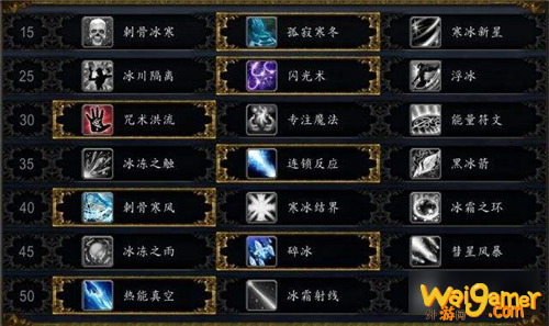魔兽世界9.0冰法天赋选择 冰法天赋推荐一览