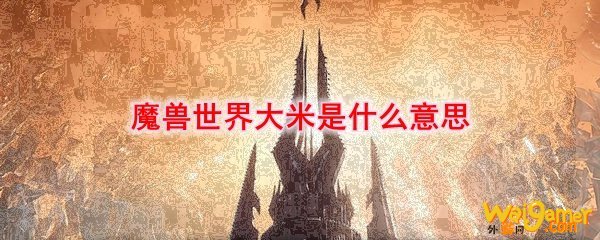 魔兽世界大米是什么意思